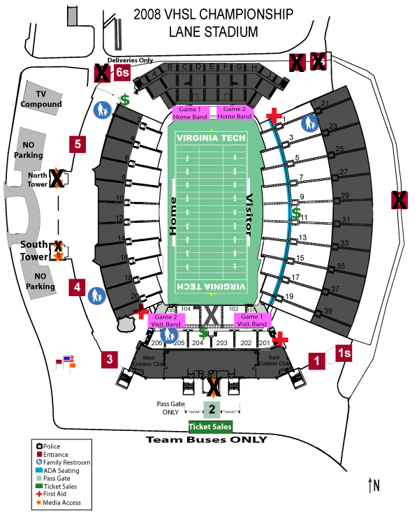 Va Tech Lane Stadium Seating Chart